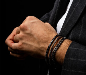 Bracelet rivière full black gm porté