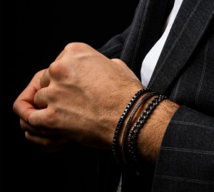 Bracelet rivière full black gm porté