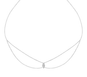 Chocker amanda shine en or blanc