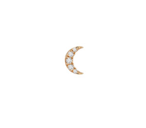 Piercing iris moon pm de face en or jaune