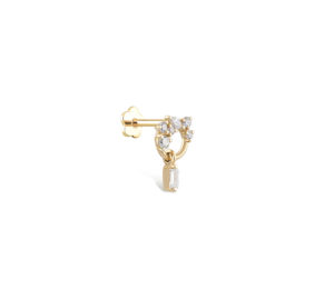 Piercing Just Joy Baguette de profil en or jaune