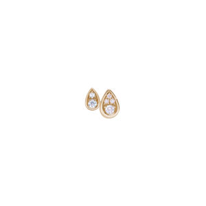 Puce d'oreille Eclipse Twins en or jaune