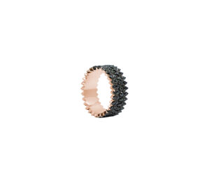 Bague Amanda Empire Twice Black en or rose